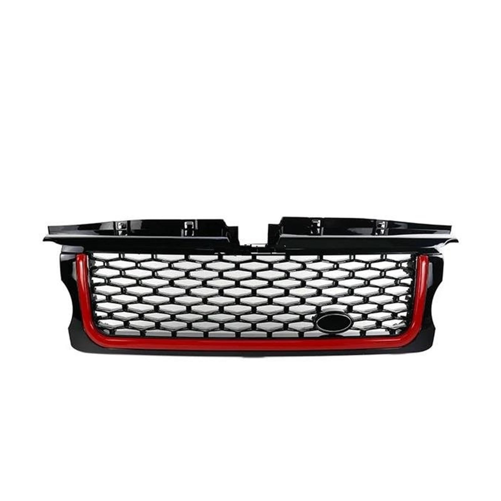 Kühler Für Land Für Rover Für Range Für Rover Für Sport 2005-2009 L320 ABS Auto-Styling Auto Frontstoßstangengrill Grillgitter Für Autokühler Kühlergrill(Black red Grill) von MINIKS