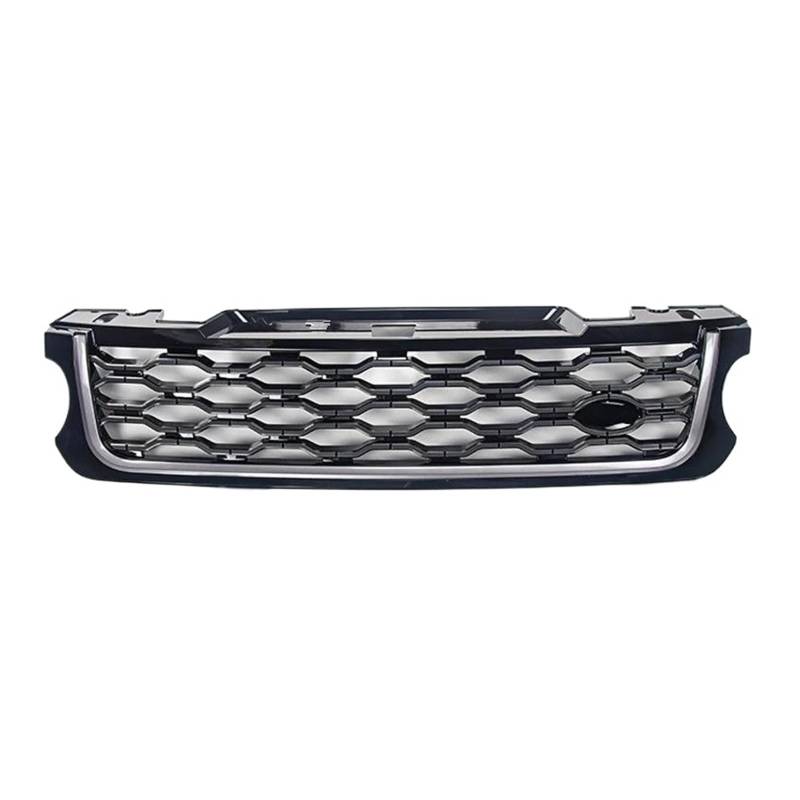 Kühler Für Land Für Rover Für Range Für Rover Für Sport L494 2014-2017 Upgrade 2018 Autozubehör Frontstoßstangengrill ABS-Maschengrill Kühlergrill(Black Grey) von MINIKS