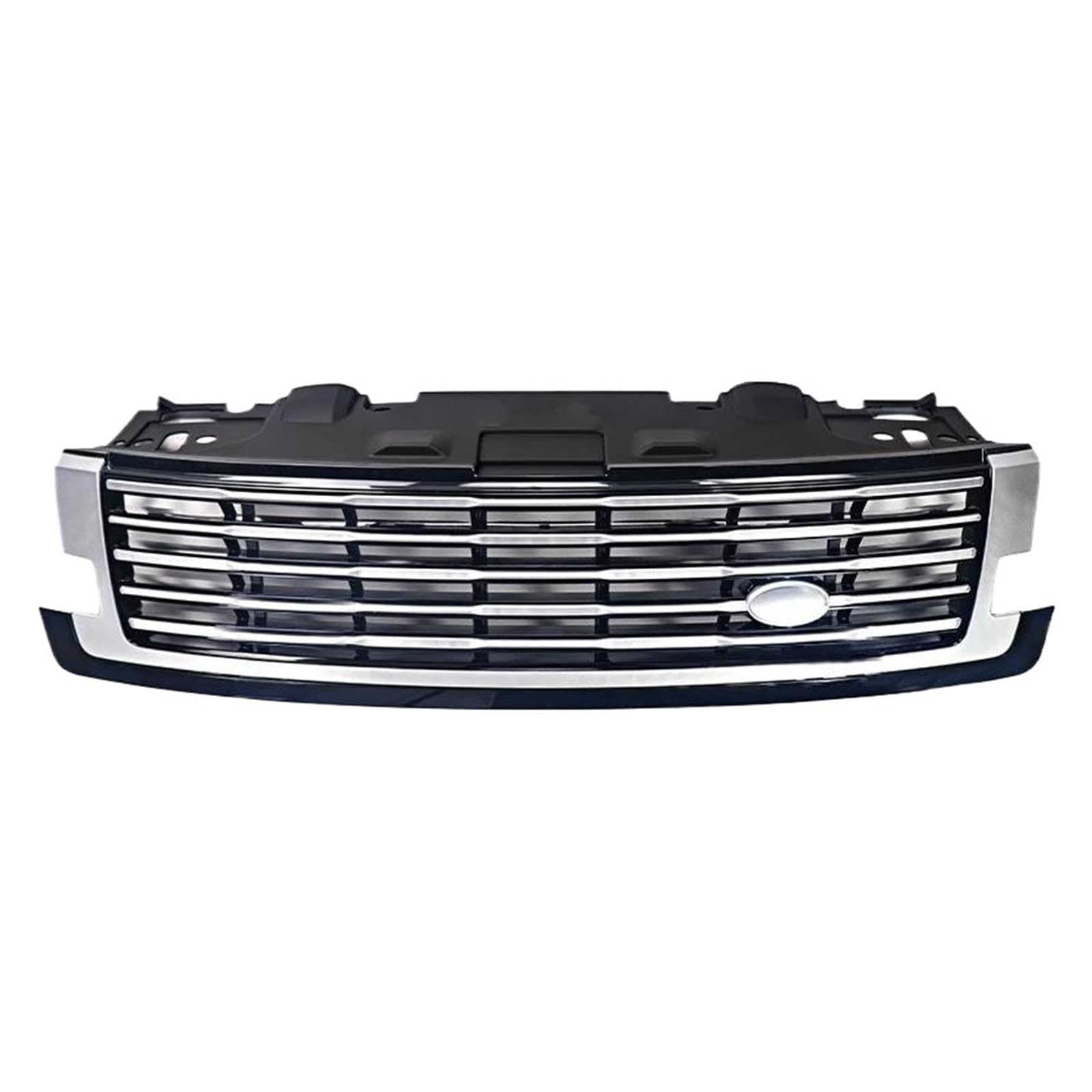 Kühler Für Land Für Rover Für Range Für Rover Für Vogue L460 2023 2024 2025 SV Version Mesh Grid Frontgrill Obere Racing Grills Kühlergrill(Silver Frame) von MINIKS