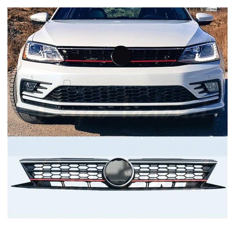 Kühler Für VW Für Jetta MK6 2015 2016 2017 Auto Mithelfer Ersatz ABS Grill Front Upper Kühlergrill Kühlergrill(B) von MINIKS