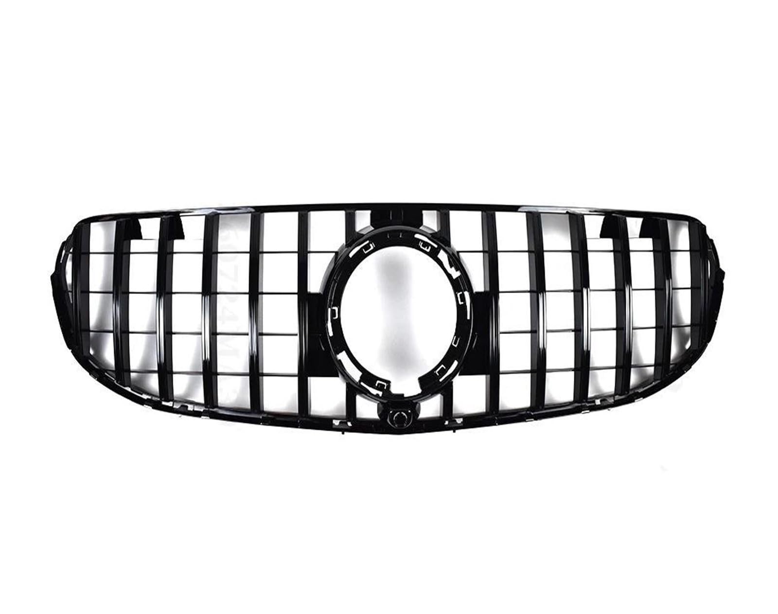 Kühler Für X253 Für Benz Für GLC 2019 2020 2021 300 200 220 Tuning Haube Mesh Grid Diamond GT Stil Front Stoßstange Kühlergrill Einlass Grill Kühlergrill(G Black) von MINIKS