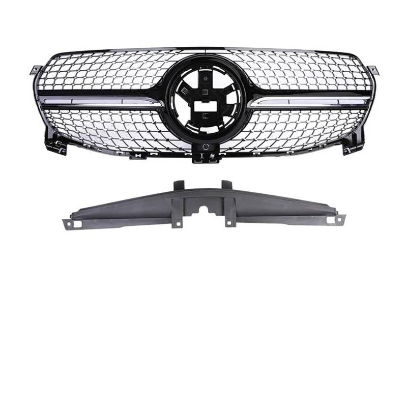 Kühler GT Diamond Sports Grill Front Racing Stoßstangengrill Obere Abdeckung Für Benz W167 Für GLE-Klasse Für GLE350 Für GLE450 2020+ Kühlergrill(Style k) von MINIKS