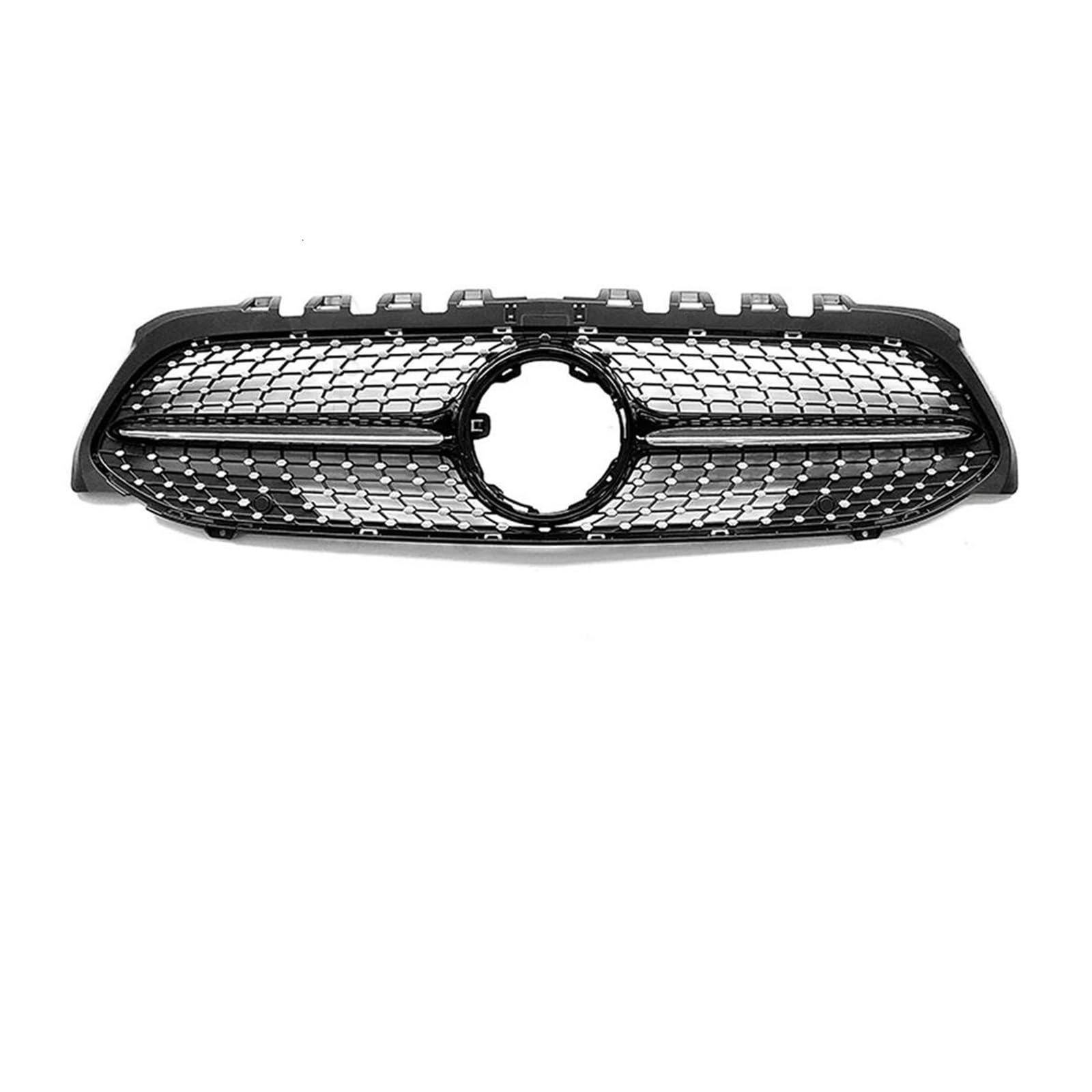 Kühler Kühlergrill Racing Grill Mesh Tuning Zubehör GT Diamond Style Für Benz Für Aclass/A35 W177 2019-2022 A180 A200 A260 Kühlergrill(D Black) von MINIKS