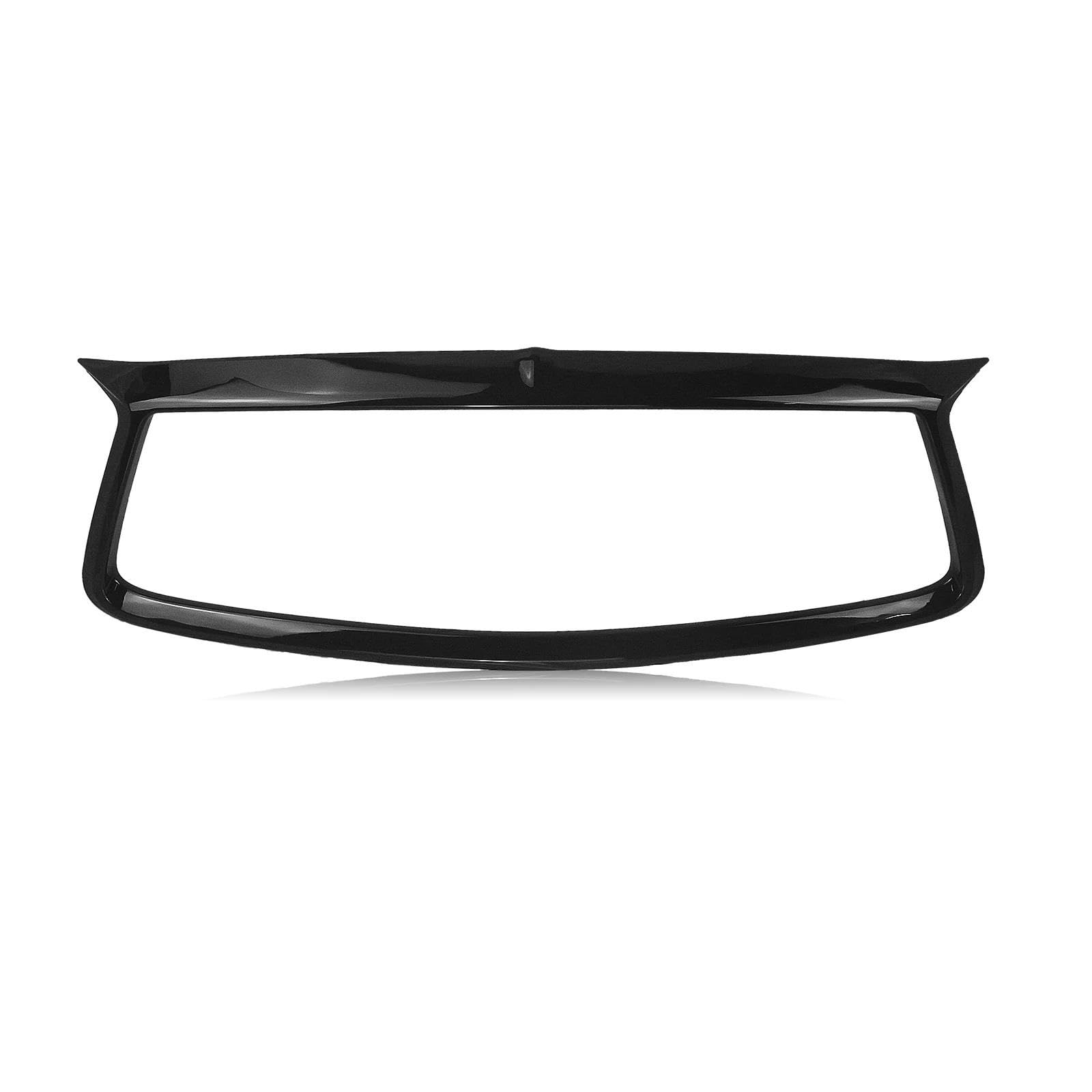 Kühler Kühlergrillverkleidung In Glänzendem Schwarz, Zusatz-Auto-Stoßstangenhaube, Netzabdeckung, Overlay-Rahmen, Streifenrand Für Infiniti Q60 Coupé 2017–2021 Kühlergrill(Glossy Black) von MINIKS