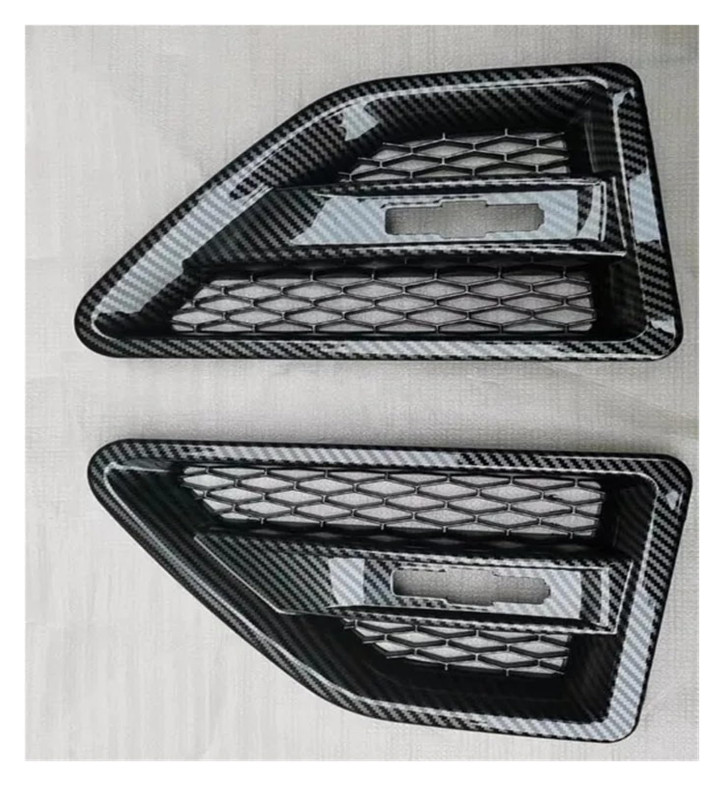 Kühler Paar Auto Fender Side Air Vent Flow Grill Abdeckung Fender Grille Trim Dekoration ABS Für Land Für Rover Für Freelander 2 LR2 2008-2015 Kühlergrill(Carbon) von MINIKS