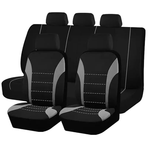 MINIKS Auto Sitzbezüge Komplettes Set für Mitsubishi Outlander PHEV 2016-2019, Atmungsaktiv Polyesternetz Autositzbezüge Set Vorne und Hinten Schonbezüge Komplettset Airbag Kompatibel,A/White von MINIKS