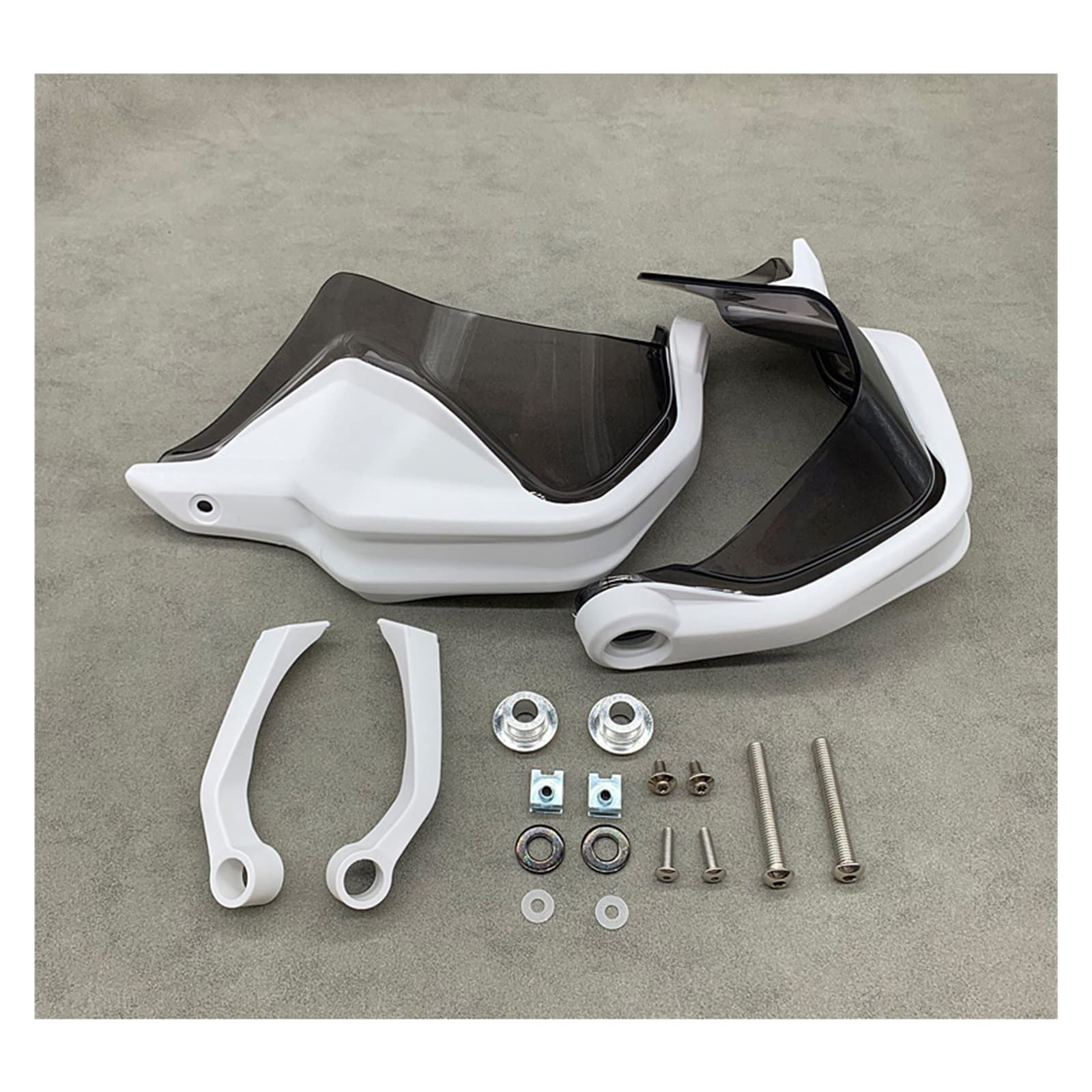 Motorrad Handschützer 2022 Neue F900 R F900 XR GS Motorrad Handschutz Schild Hand Schutzfolie Windschutzscheibe Für F900R F900XR 2019 2020 2021 Motorrad Griffschutz(White Grey Set) von MINIKS