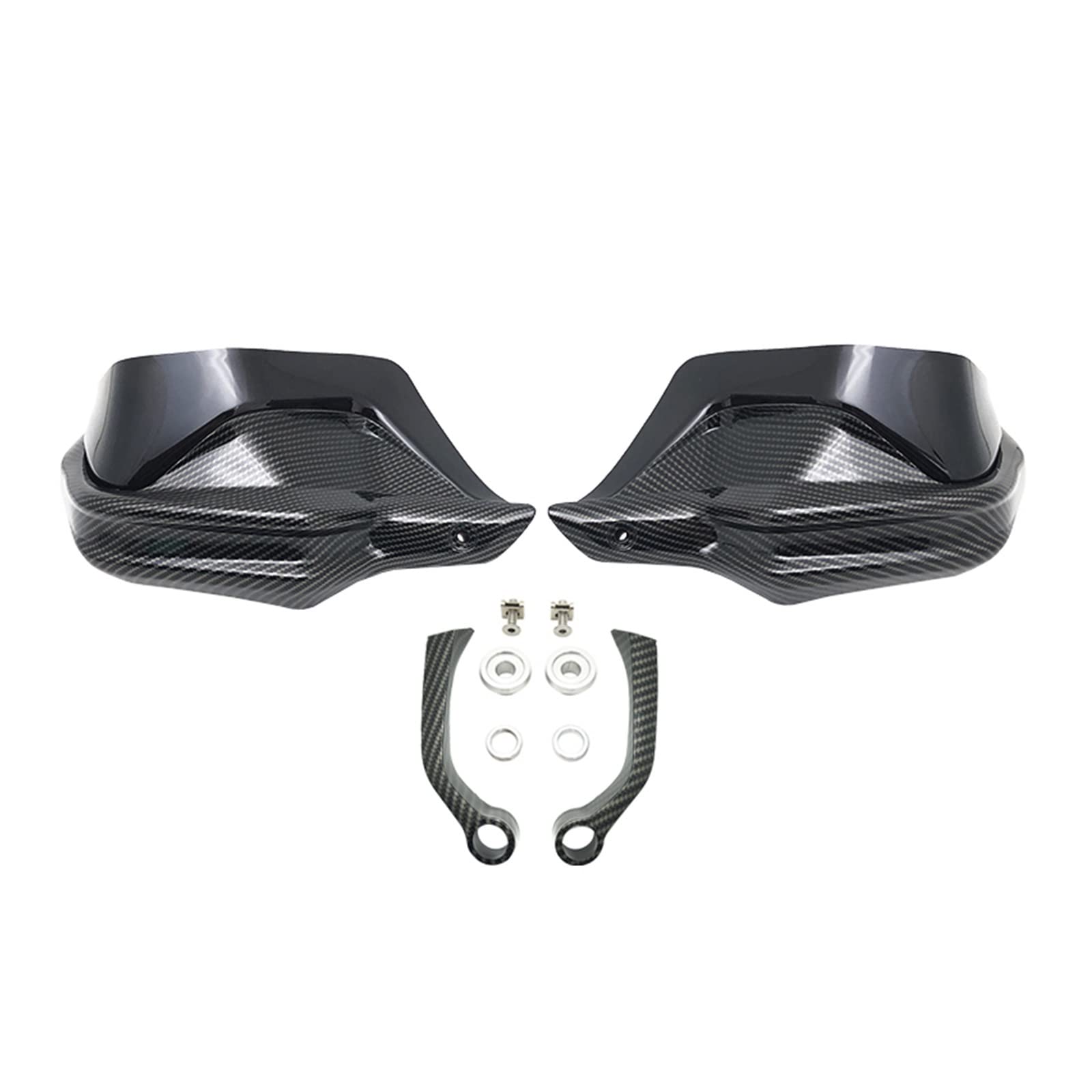 Motorrad Handschützer 2023 R1250GS Windabweiser Schild Handprotektoren Handprotektoren Guards Für R1200GS LC ADV R 1250 GS Abenteuer GSA 2013-2022 Motorrad Griffschutz(Carbon Black Set) von MINIKS