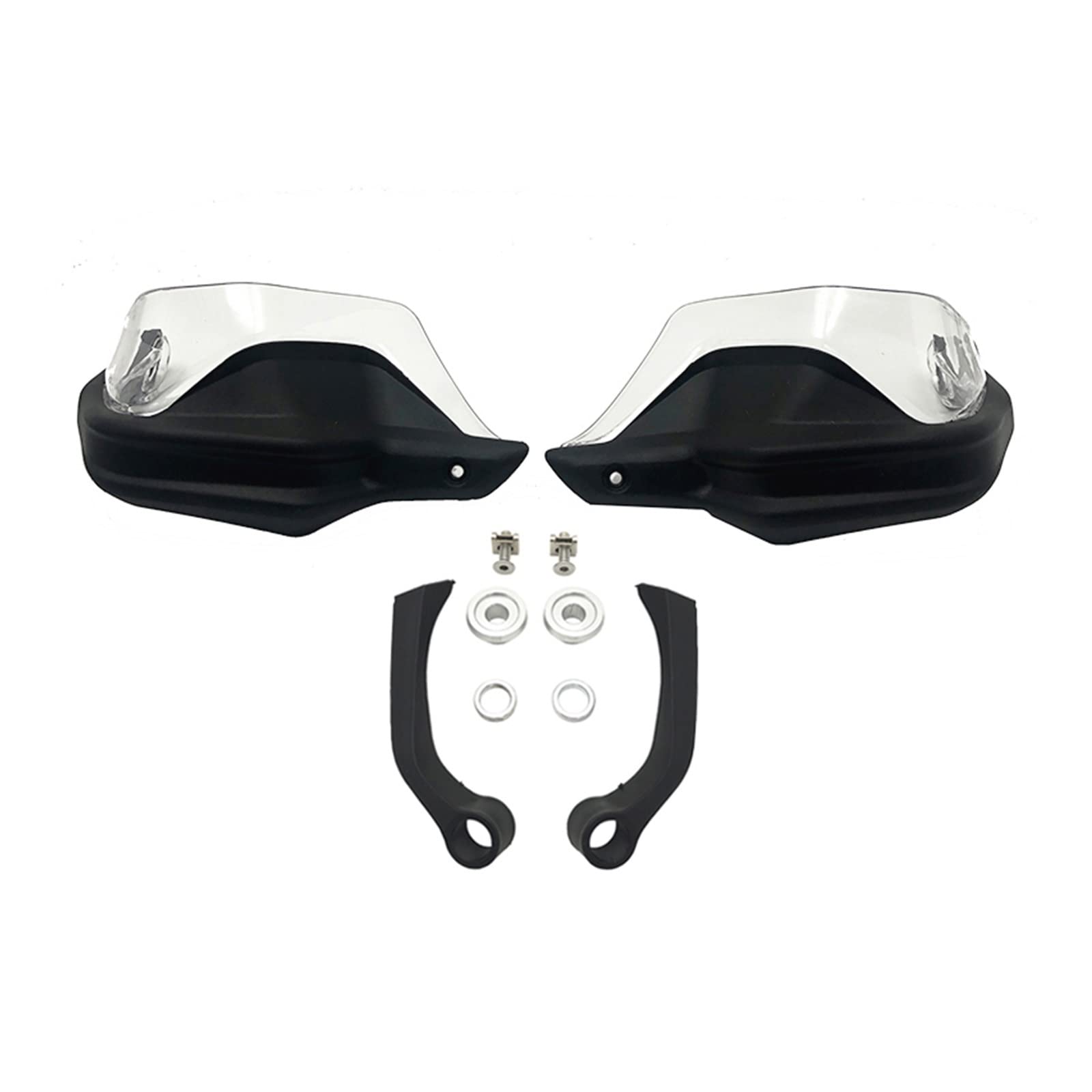 Motorrad Handschützer Fit Für G310GS G310R G 310 GS G310 R 2017-2021 2022 2023 Motorrad Handprotektoren Schild Wachen Windschutzscheibe Hand Wind Schutz Motorrad Griffschutz(Black Clear Set) von MINIKS