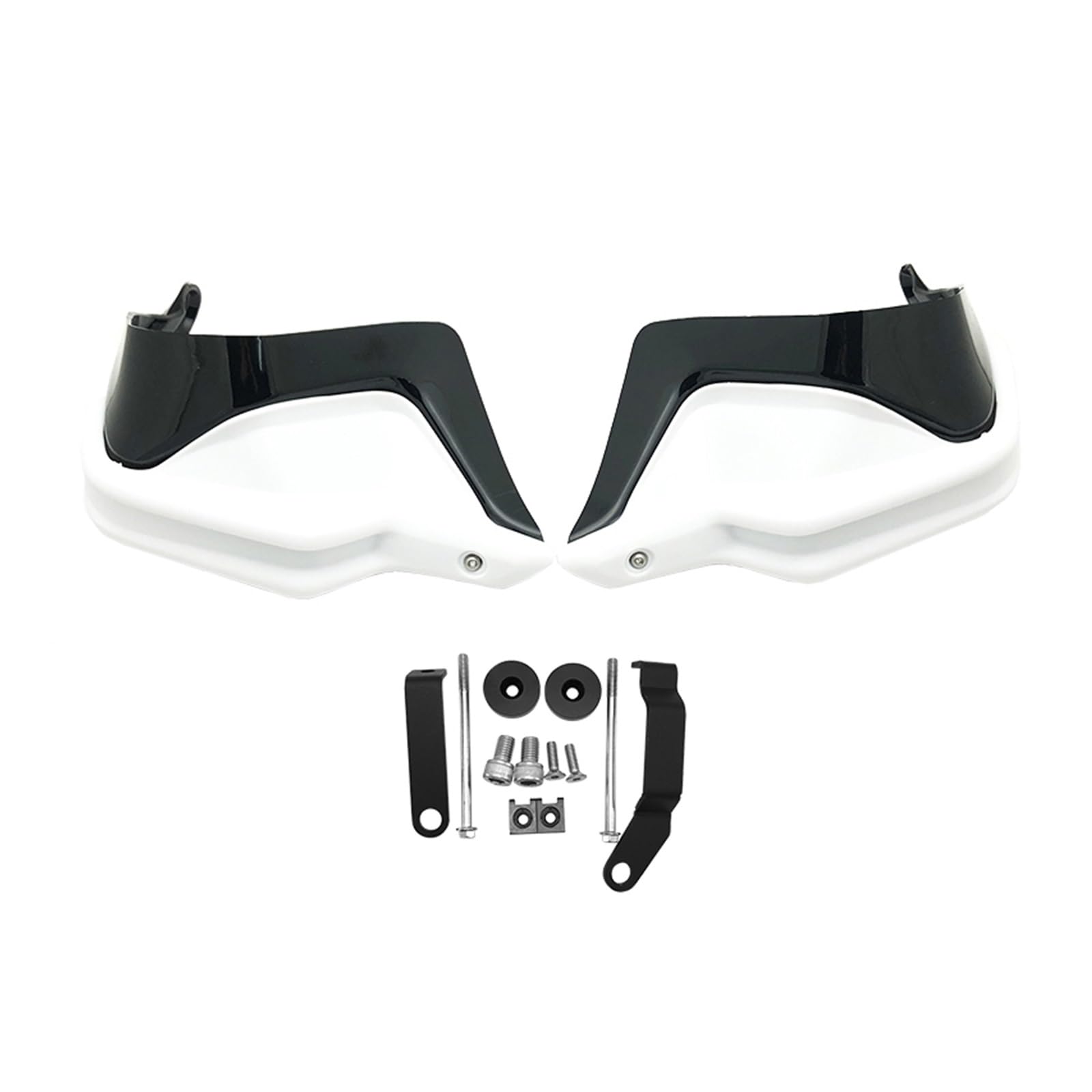 Motorrad Handschützer Für CFMOTO 650GT 400GT 650 GT 400 GT Handprotektoren Schild Guards Windschutzscheibe Hand Wind Schutz Motorrad Hand Schutz Motorrad Griffschutz(White Black Set) von MINIKS