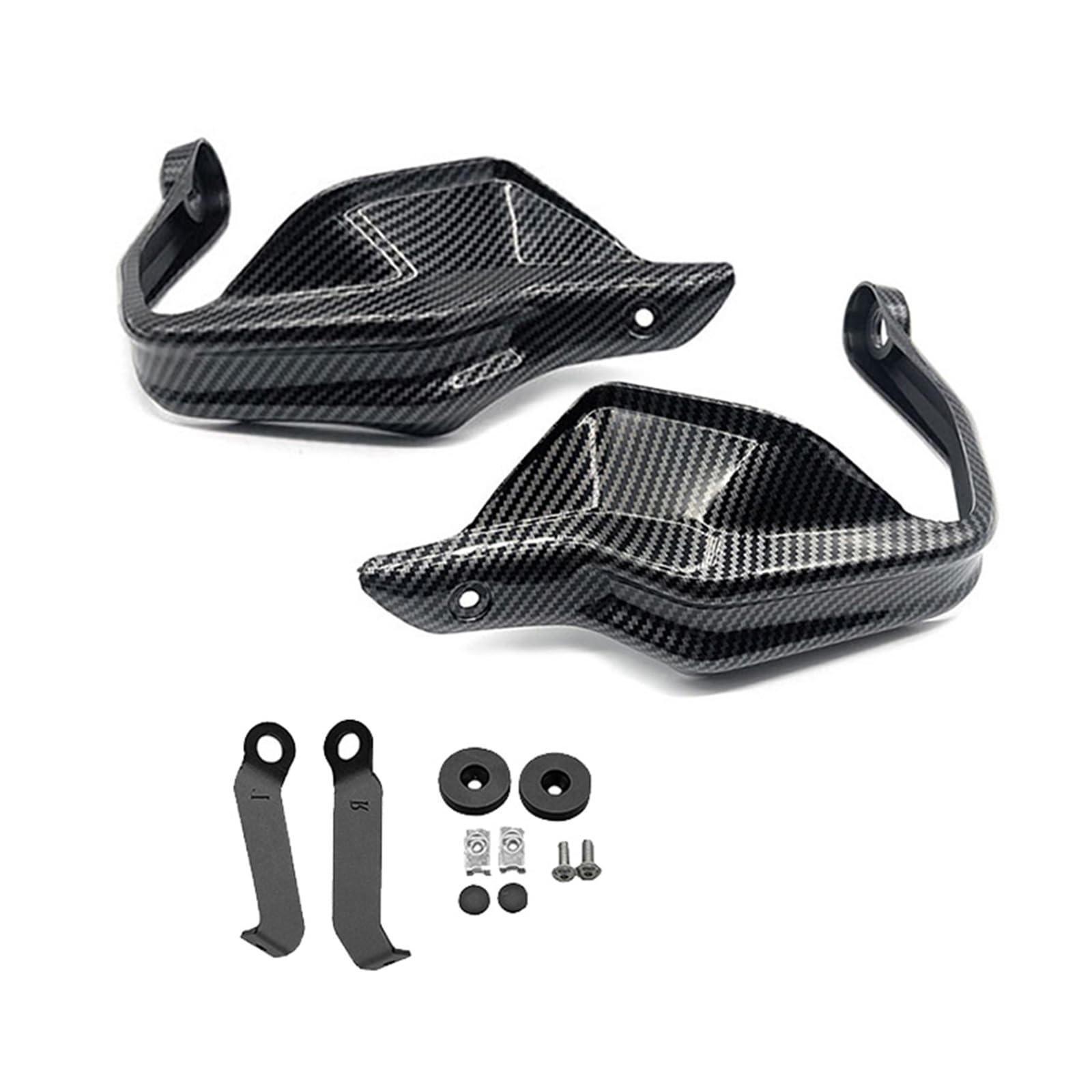 Motorrad Handschützer Für Integra750 NC750D NC 750 D Integra 750 S Motorrad Schwarz Hand Guards Bremse Kupplung Hebel Schutz Handschutz Schild Motorrad Griffschutz(Carbon Look) von MINIKS