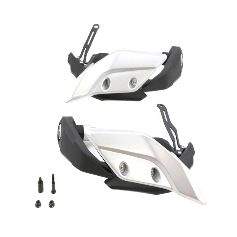 Motorrad Handschützer Für MT-09 Für MT 09 Tracer 2014 2015 2016 2017 2018 Motorradzubehör Handschutz Motorradhandprotektoren Lenkerschützer Motorrad Griffschutz(Silver Complete) von MINIKS