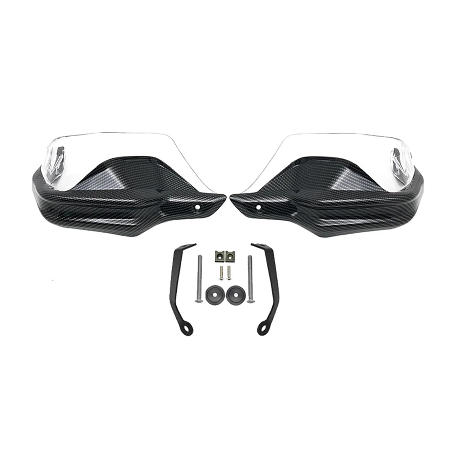 Motorrad Handschützer Für NT1100 NT 1100 Nt1100 Nt 1100 2022-2023 Motorrad Handprotektoren Schild Wachen Windschutzscheibe Hand Wind Schutz Motorrad Griffschutz(Carbon Clear Set) von MINIKS