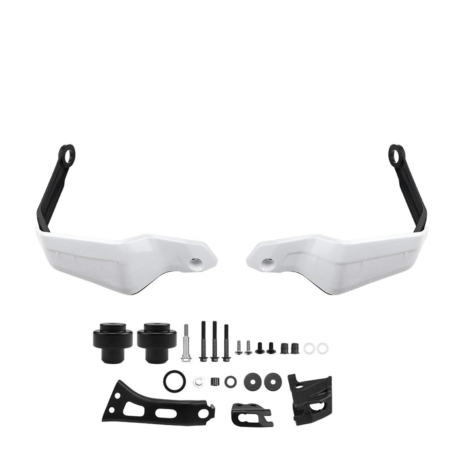 Motorrad Handschützer Für TRANSALP XL750 XL 750 Transalp 2023- Motorrad Lenker Windschutzscheibe Handprotektor Extension Kit Lenkerschützer Motorrad Griffschutz(Set B - White) von MINIKS