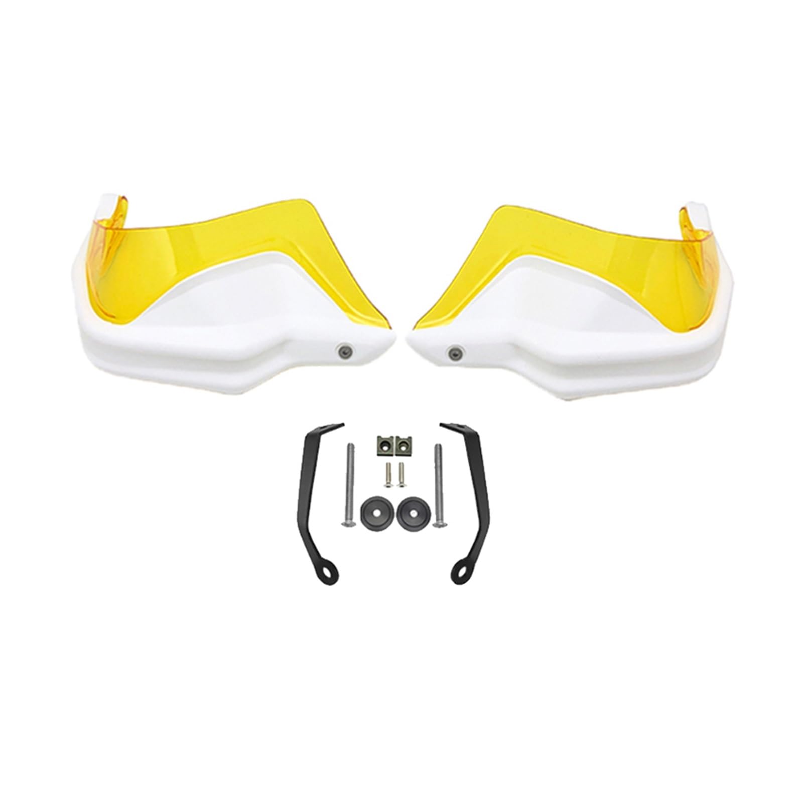 Motorrad Handschützer Für VOGE 650 DS 500 DS 500R 300DS 500DS 650DS Windabweiser Schild Handprotektoren Handprotektoren Guards Motorrad Motorrad Griffschutz(White Yellow Set) von MINIKS