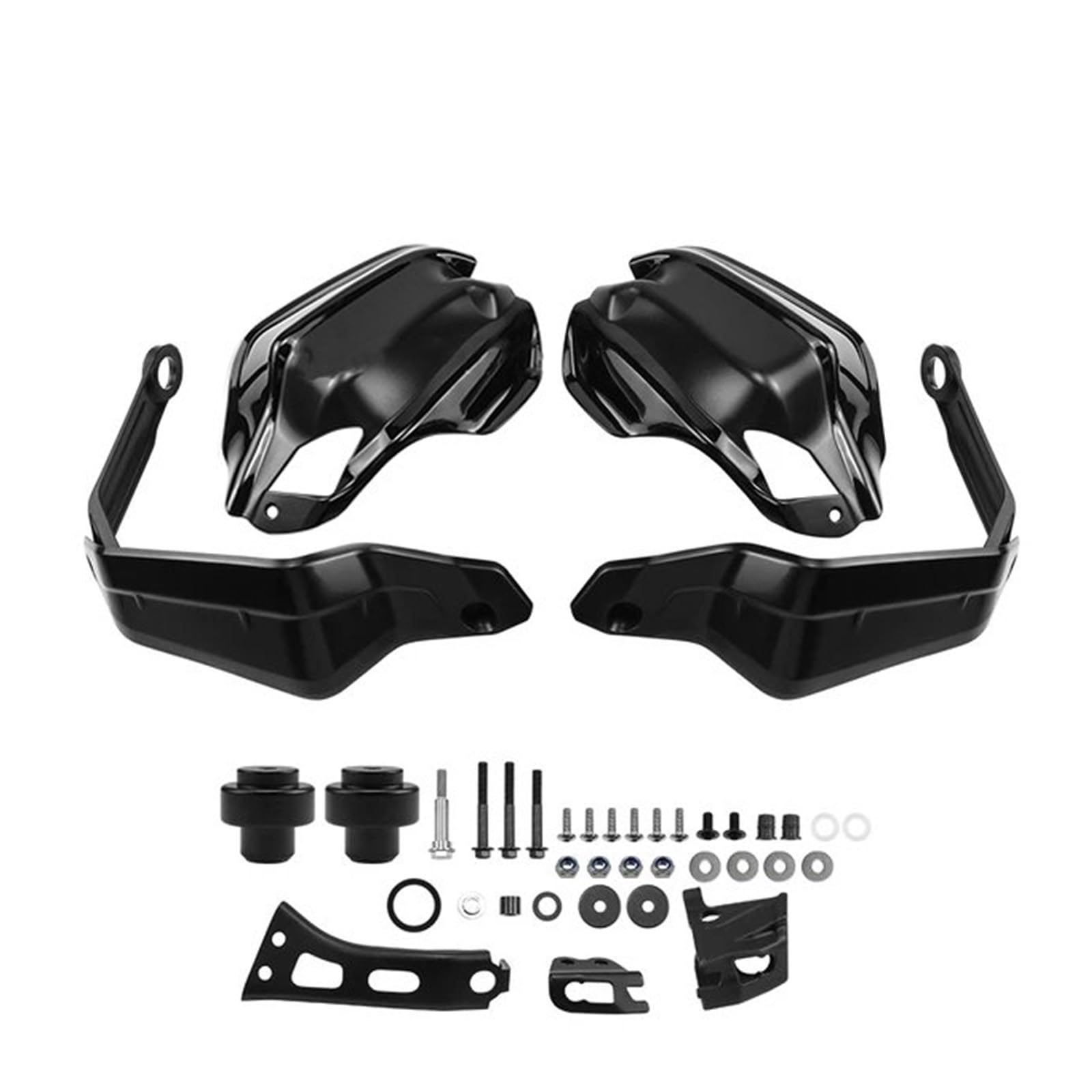 Motorrad Handschützer Für XL750 XL 750 TRANSALP 2023-Motorrad Zubehör Hand Guards Erweiterung HandGuard Kit Lenker Wind Schild Motorrad Griffschutz(Set A - Black Black) von MINIKS