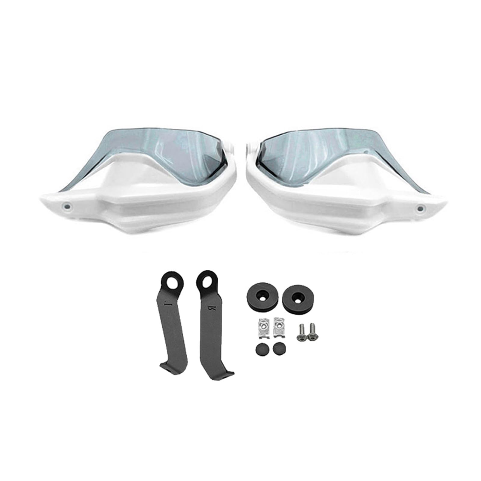 Motorrad Handschützer Motorrad Lenker Handschutz Fit Für Integra750 NC750D Integra 750 NC750 NC 750 D Schild Hand Schutzfolie Windschutzscheibe Motorrad Griffschutz(White-Light Smoke) von MINIKS