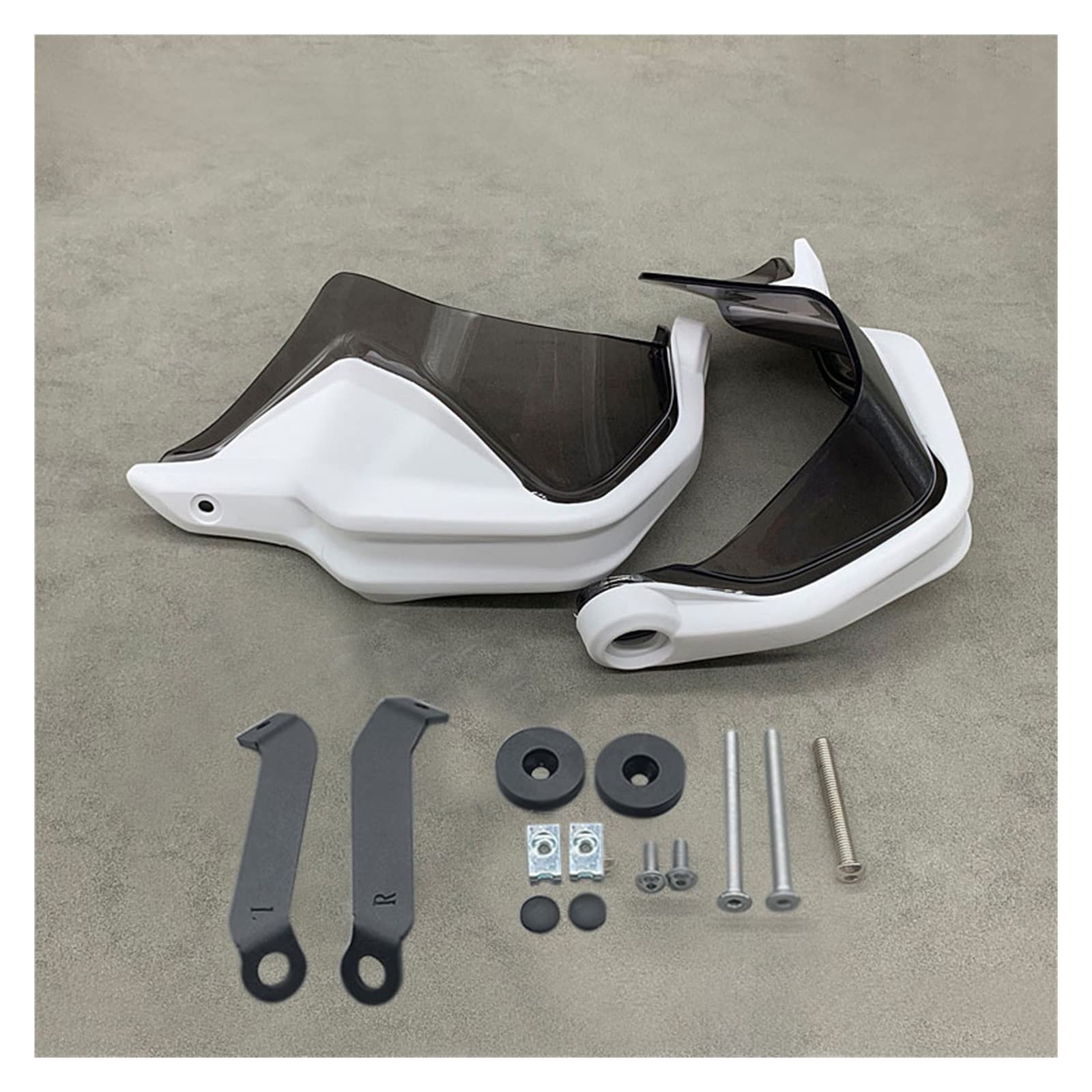 Motorrad Handschützer NC 750X NC 700X Motorrad ABS Handprotektoren Handprotektoren Protektoren Für CB500 NC750X 2014–2021 NC700X 2012–2015 2016 2017 Motorrad Griffschutz(White Grey Set) von MINIKS