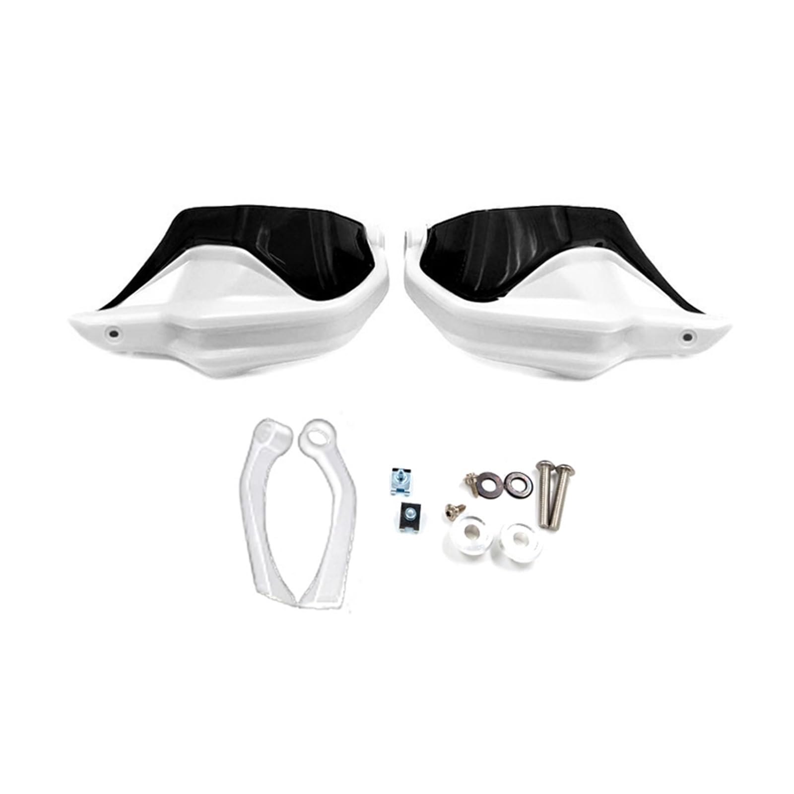 Motorrad Handschützer NEU Für R1200GS R1250GS LC ADV R 1250 GS ADV Adventure 2019-2021 2022 Motorrad-Handprotektoren Handschild Langlebiger Schutz Motorrad Griffschutz(White Black-1Set) von MINIKS