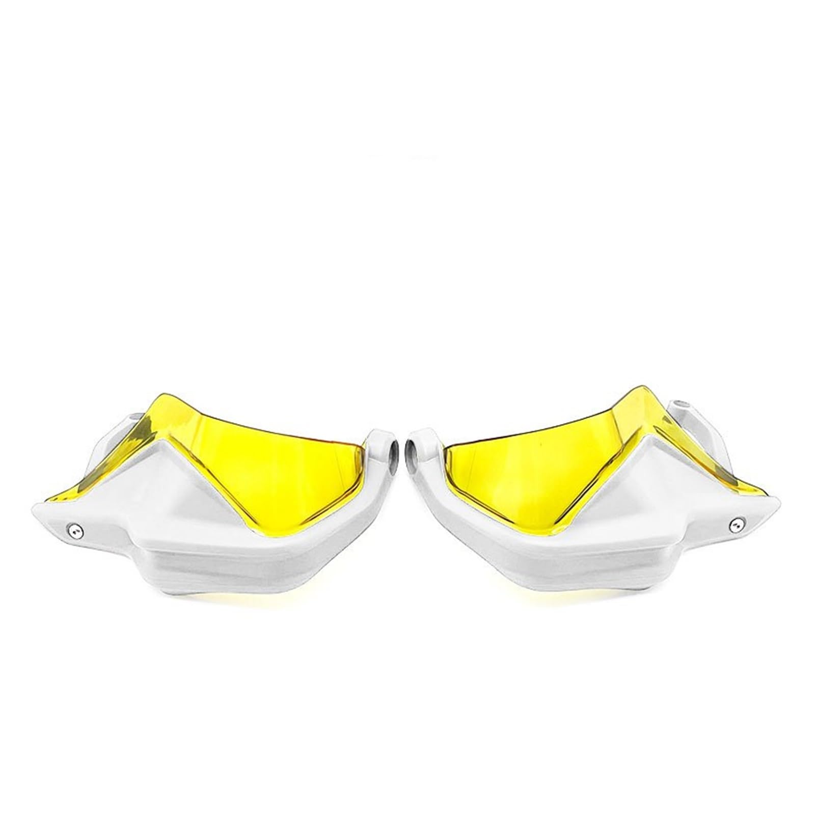 Motorrad Handschützer Passend Für R NINET R9T Racer Urban GS Scramble 2014-2024 Neues Motorrad-Handschutzschild Handschutzschutz Windschutzscheibe Motorrad Griffschutz(White Yellow Set) von MINIKS