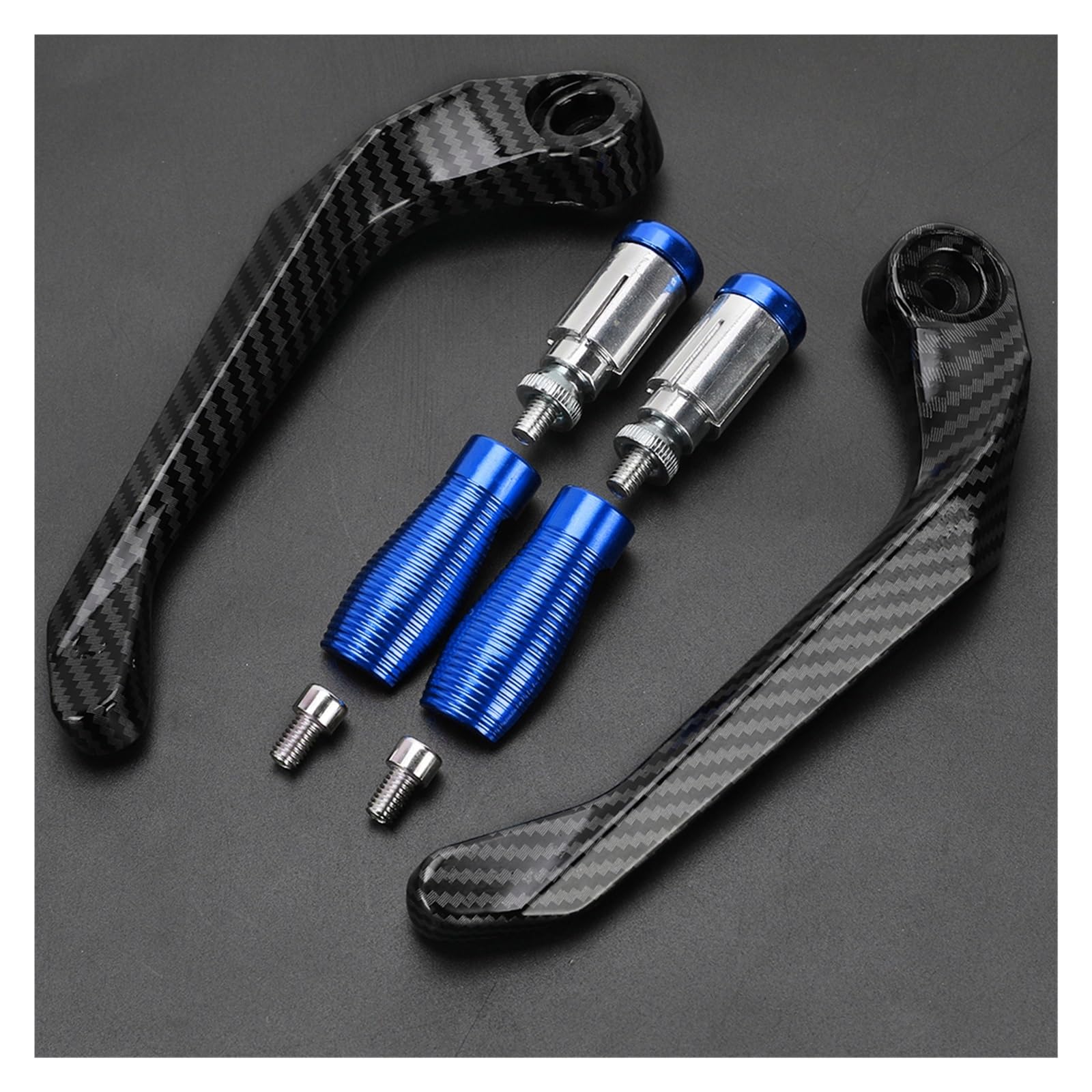 Motorrad Handschützer for MT-01 for MT03 for MT 07 for MT 09 for MT10 MT15 MT 25 125 Motorcycle Accessories Handlebar Grips Guard Brake Clutch Levers Protector Motorrad Griffschutz(Blau) von MINIKS