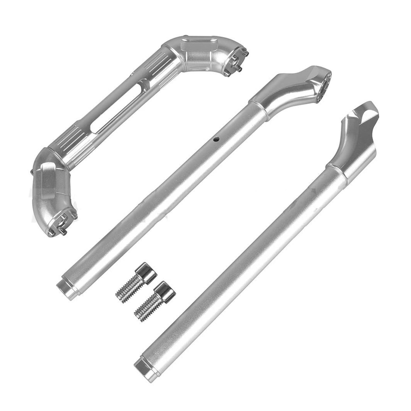 Riser Für Kawasaki Für Z900RS Für Z900 RS 2018-2022 Zubehör Motorradlenker Einstellbarer CNC-Aluminium-Drag-Lenker-Riser Motorrad Lenker Riser(Silber) von MINIKS