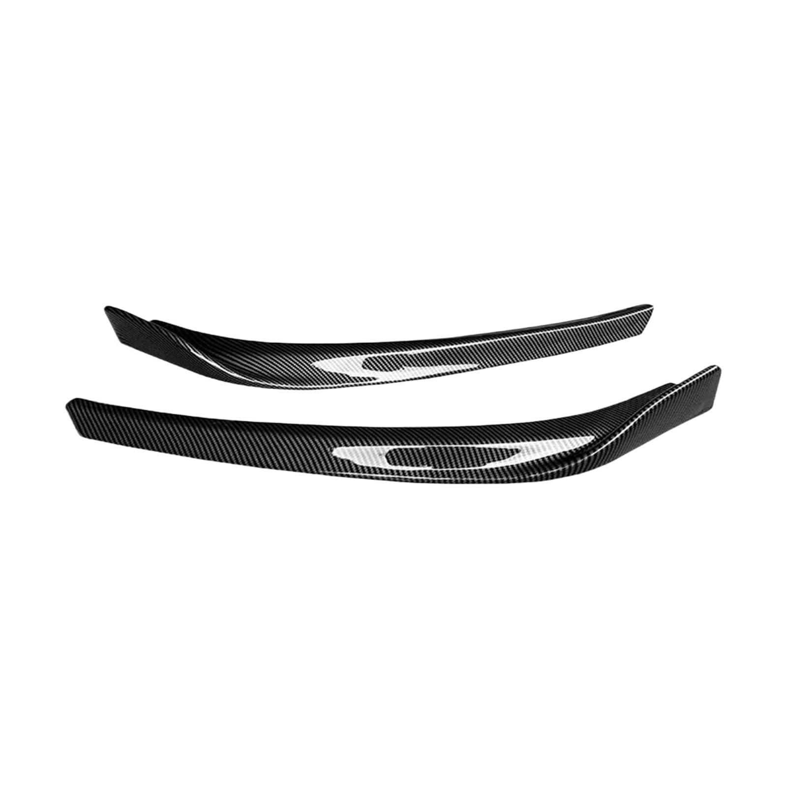 Seitenschweller Auto Front Stoßstange Lip Splitter Spoiler Body Kit Zubehör Carbon Fiber Gloss Kratzschutz Für Peugeot 408 2014-2020 2018 Seitenschürze(Kohlefaser-Optik) von MINIKS