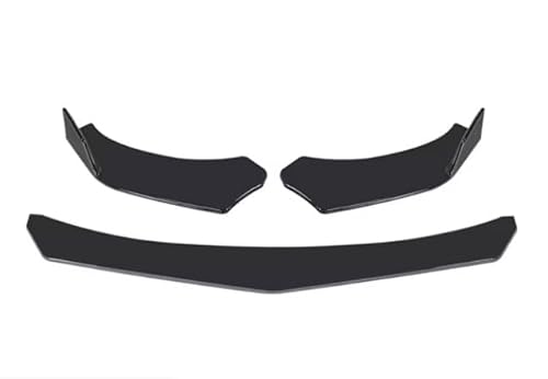 Splitter 4/5 STÜCKE Universal Auto Front Blade Stoßstange Lip Body Kit Spoiler Splitter Stoßstange Canard Lip Splitter Für Etc. Kohlefaser Frontlippe(4Pcs Bright Black) von MINIKS