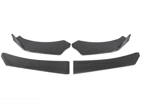 Splitter 4/5 STÜCKE Universal Auto Front Blade Stoßstange Lip Body Kit Spoiler Splitter Stoßstange Canard Lip Splitter Für Etc. Kohlefaser Frontlippe(4Pcs Carbon Fiber) von MINIKS