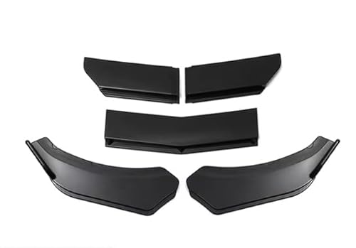 Splitter 4/5 STÜCKE Universal Auto Front Blade Stoßstange Lip Body Kit Spoiler Splitter Stoßstange Canard Lip Splitter Für Etc. Kohlefaser Frontlippe(5Pcs Bright Black B) von MINIKS