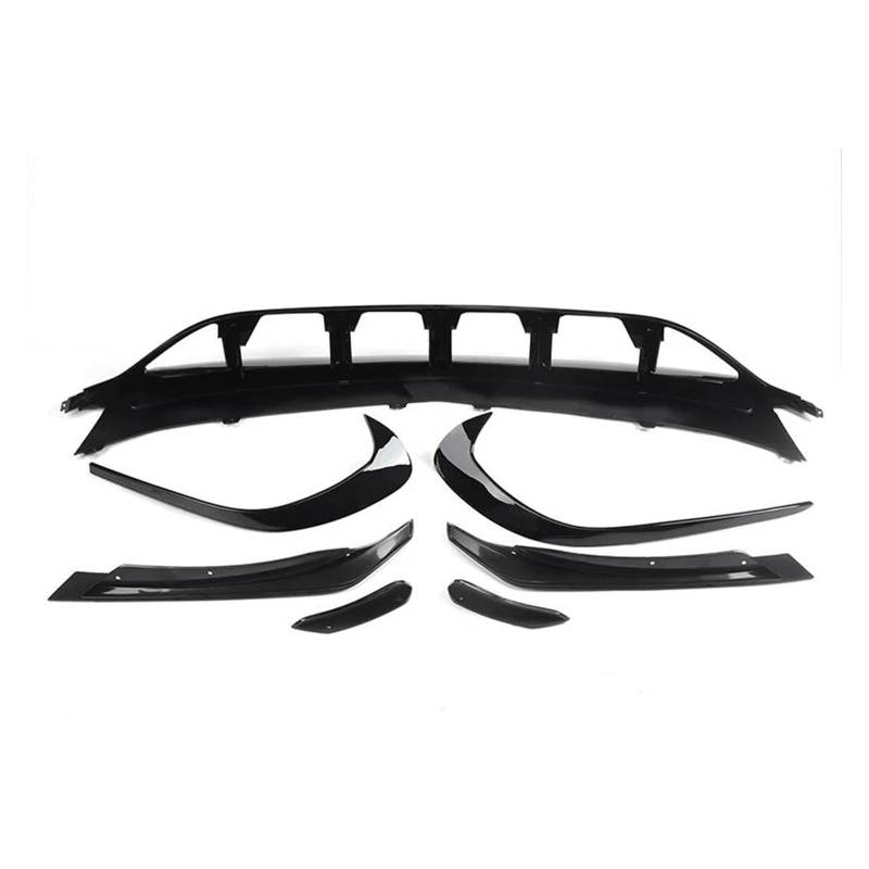 Splitter 8 Stücke Schwarz Glänzend Frontspoilerlippe Splitter Canards Vents Für Benz W176 A200 A250 A45 Für AMG Für Fließheck Für Sport 13-18 Frontlippe von MINIKS