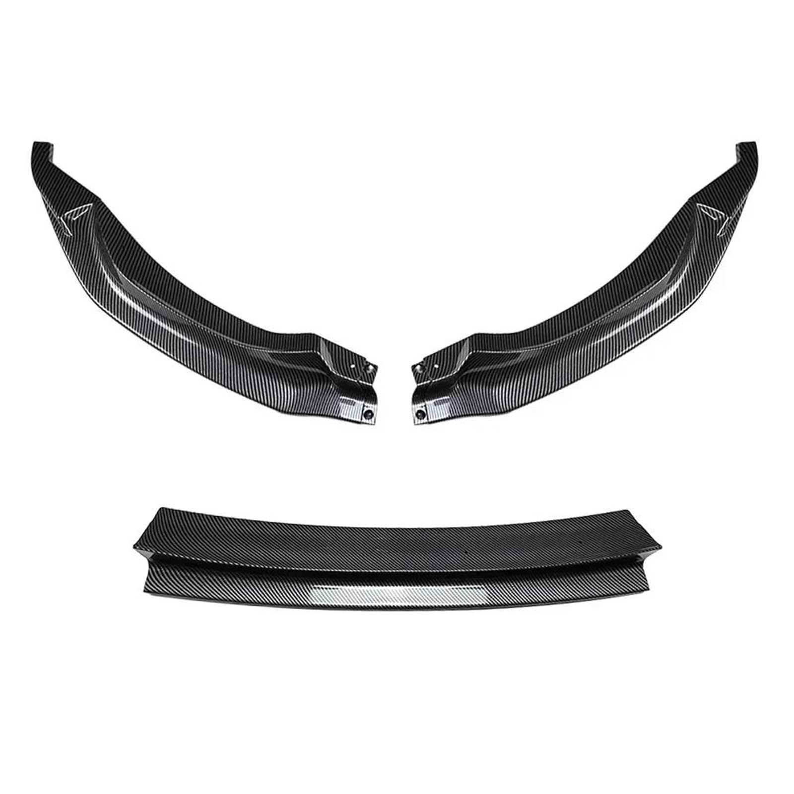 Splitter Auto Front Stoßstange Splitter Lip Diffusor Body Kit Spoiler Schutz Für 3 Serie M3 F80 4 Serie M4 F82 F83 2015-2020 Glanz Schwarz Frontlippe(Carbon Look) von MINIKS