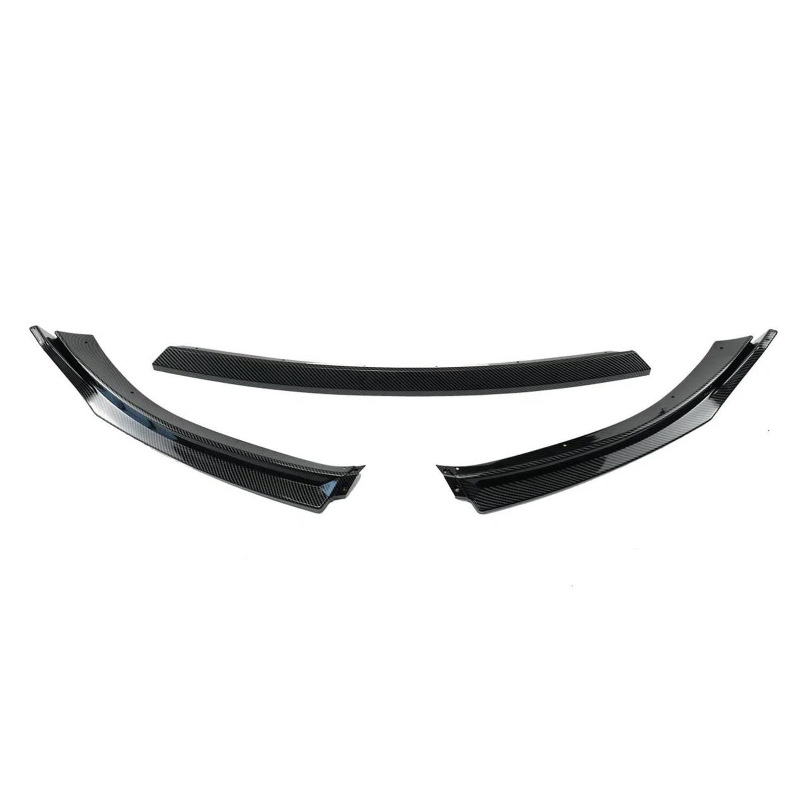 Splitter Frontspoilerlippe Autozubehör Spoiler Splitter Diffusor Für VW Für Golf MK6 6 Standard Für TSI Für TDI Für MPI 2008-2013 Glänzend Schwarz Frontlippe(Kohlefaser-Optik) von MINIKS