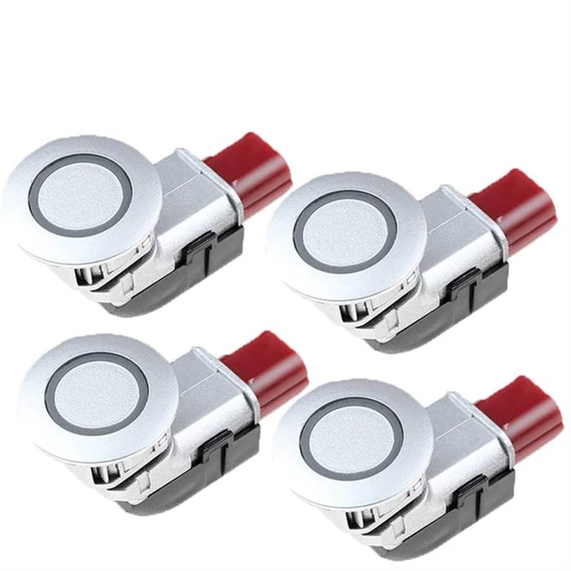 Vorne Hinten Parksensor 2 Pins 39680-SHJ-A61 PDC Parkplatz Sensor Parktronic Für Odyssey 2005 2006 2007 2008 2009 Für CRV 2004-2013 Einparkhilfesensor(Silber,4 pieces) von MINIKS