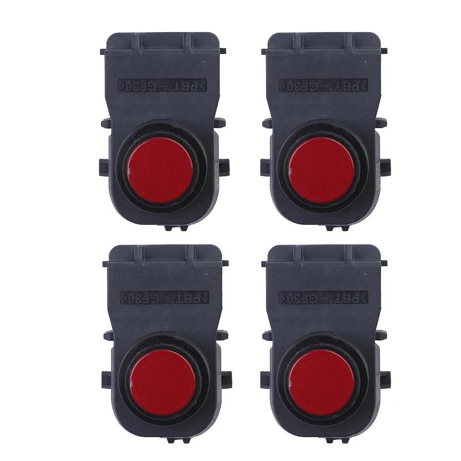 Vorne Hinten Parksensor PDC Stoßstange Parkplatz Ultraschall Sensor Auto 95720H0000 Für Kia Einparkhilfesensor(Rot,4 pieces) von MINIKS