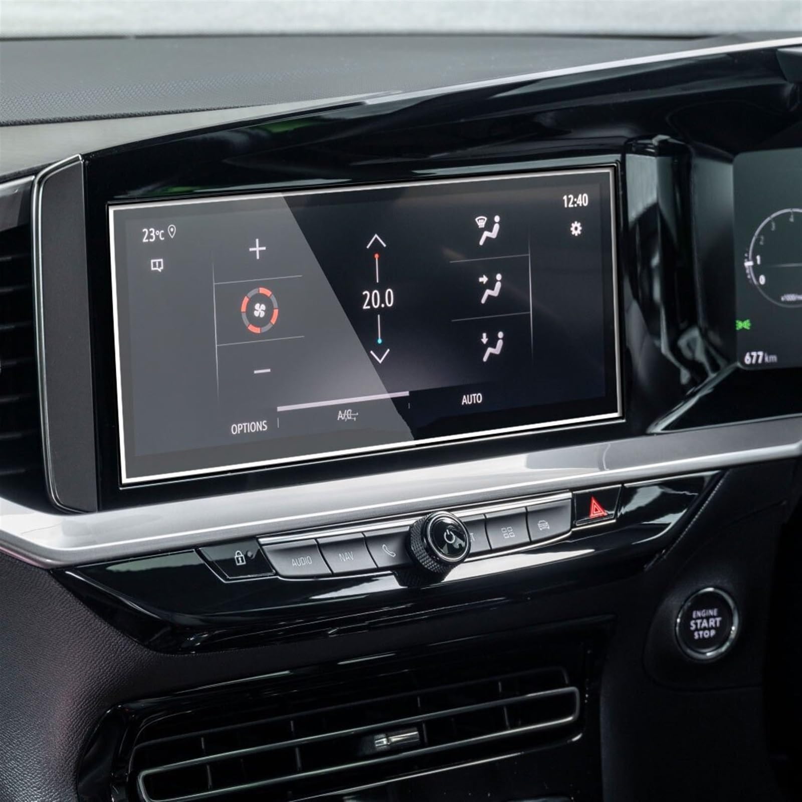 10 Zoll Kompatibel Mit Opel Für Mokka B Für Mokka-e Für Grandland 2022 Auto Navigation Screen Protector Auto Innen gehärtetem Glas Film Folie für Autonavigation von MINJKL