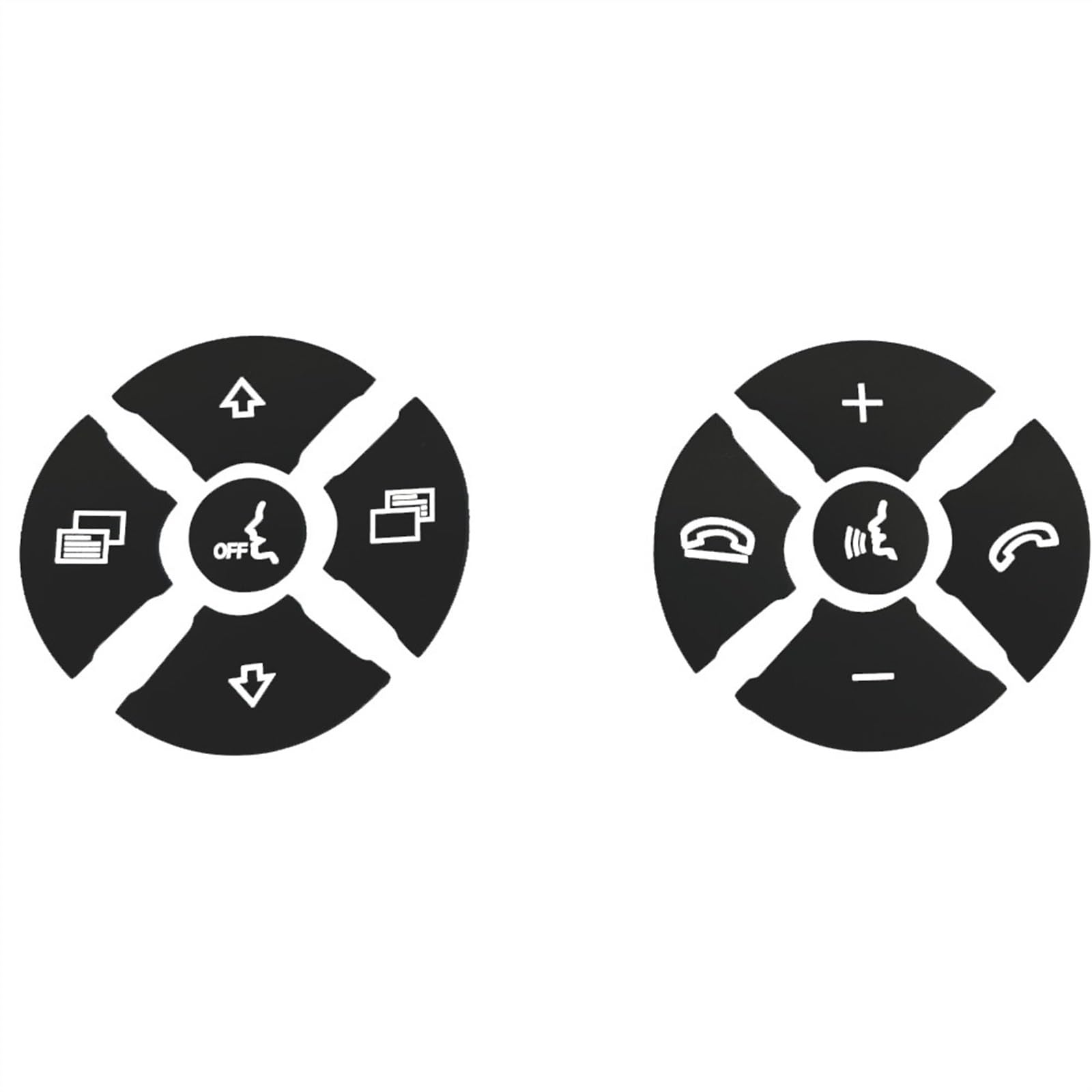 Auto knopf Abziehbilder Kompatibel mit Benz R 2009–2017, für ML GL 2010–2011, für CLS 2008–2009, für SLK 2009–2010, Lenkradmodell, Knopfschalter-Aufkleber-Abdeckungsverkleidung(color1) von MINJKL