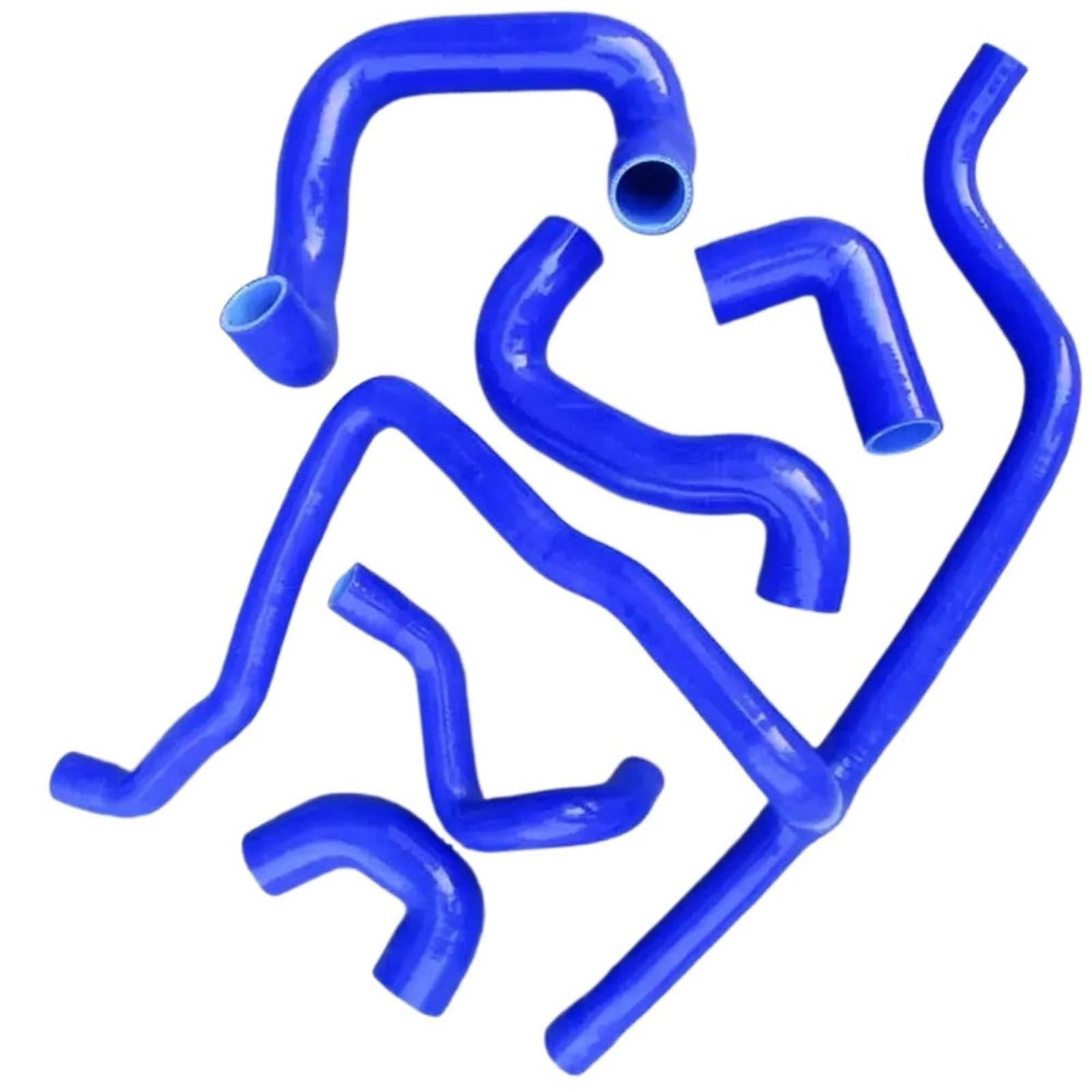 Kühlmittelschläuche Auto Kompatibel Mit 3er E30 M20 320i/325i 1988 1989 1990 1991 1992 1993 Silikon-Kühlerschlauch-Set Ohne Klimaanlage, Wassertank-Kühlerschlauchrohr(Blue) von MINJKL