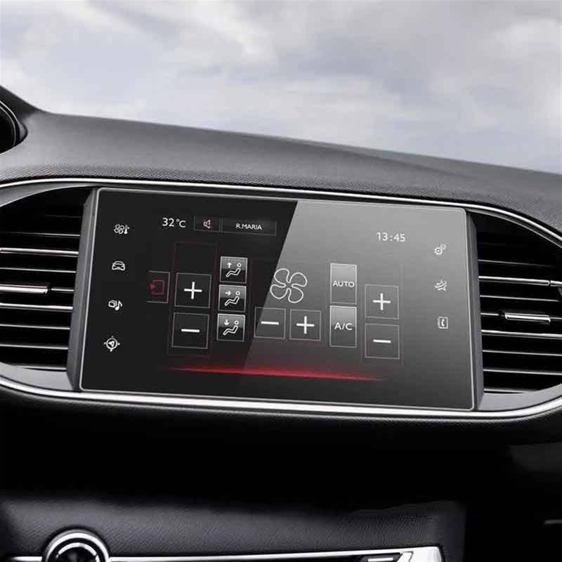 MINJKL 9,7 Zoll kompatibel mit Peugeot 308 2014 2015 2016 2017 2018 Auto GPS Navigation Schutzfolie LCD-Bildschirm gehärtetes Glas Anti-Fingerabdruck Folie für Autonavigation von MINJKL