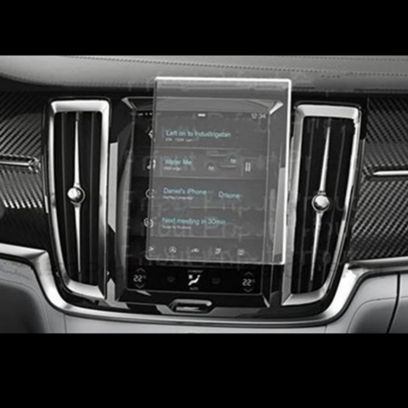 MINJKL 9 Zoll kompatibel mit Polestar 1 2018 2019 2020 2021 Auto-Navigation Touchscreen-Schutzfolie Auto-Innenraum aus gehärtetem Glas Film Scrren-Abdeckung Folie für Autonavigation von MINJKL