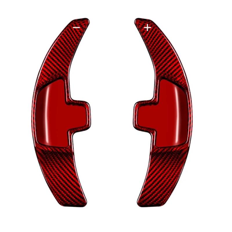 MINJKL Auto Lenkräder Schaltpaddel Kompatibel Mit Benz Für W203 W204 W205 W213 W218 Für Amg A45 C63 Cla45 Gle Gla CLS Gls Lenkrad Paddle Shifter Extension D6005(Type A Red) von MINJKL