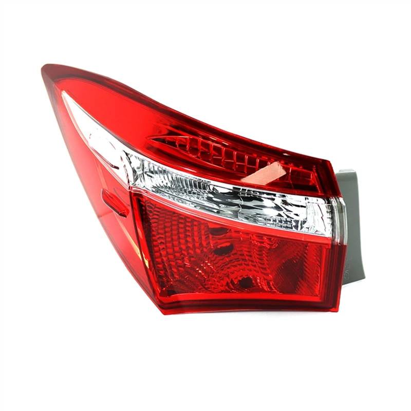 MINJKL Auto Rückleuchten Kompatibel Mit Toyota Für Corolla 2014 2015 2016 2017 2018 Rücklicht Außen Innen Bremsleuchte Blinker Warnleuchte Zubehör(Red,Outer Left) von MINJKL