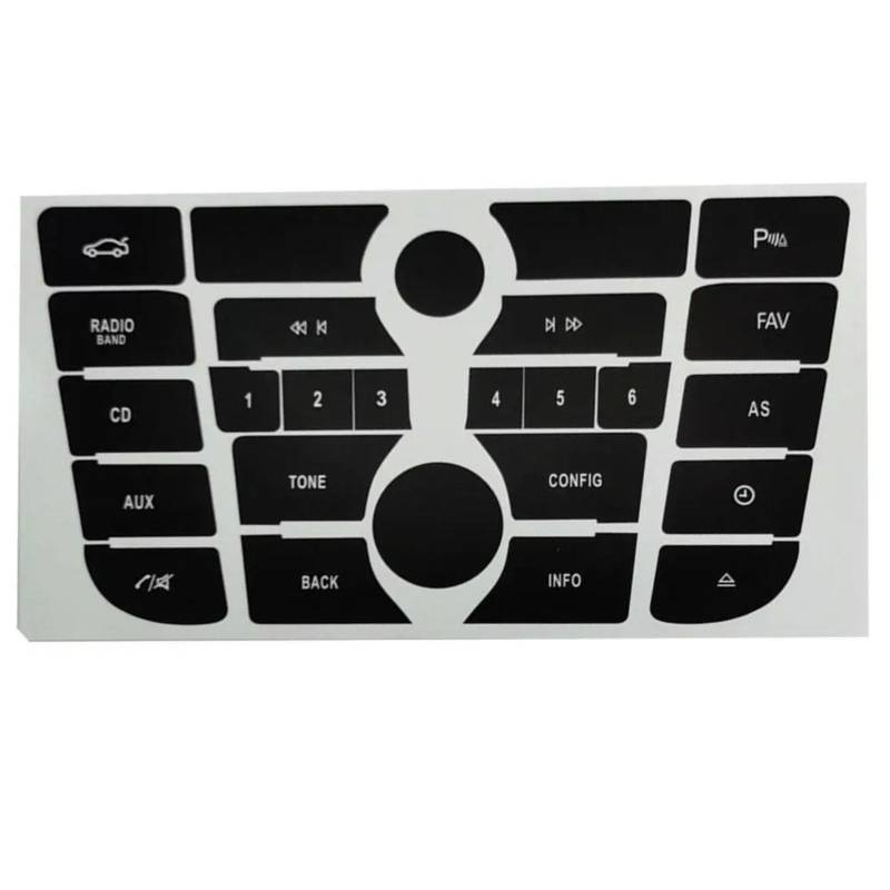 MINJKL Autoknopf-Aufkleber-Set Kompatibel Mit Opel Für Astra J 2009 2010 2011 2012 2013 2014 2015. Autoradio-Reparaturaufkleber, Armaturenbrett-Befestigung, Klimatisierungsknopf-Aufkleber(Type-A) von MINJKL