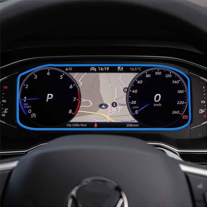 MINJKL Kompatibel mit Taigo 2022 8 Zoll Auto GPS-Navigation und Instrument, gehärtetes Glas, Displayschutzfolie, Auto-Innenraum-Stick Folie für Autonavigation(Instrument) von MINJKL