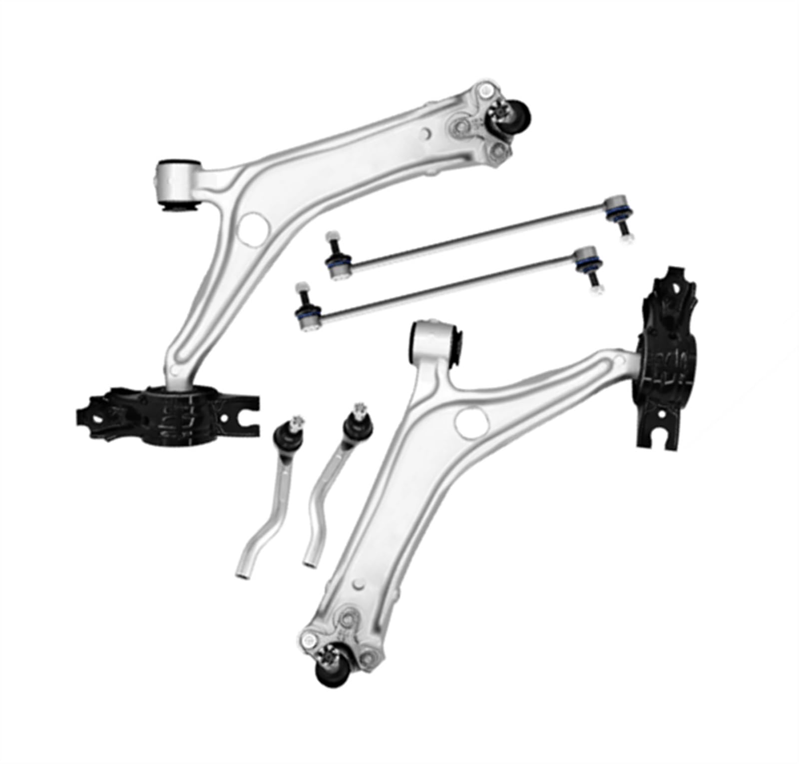 MINJKL Lenker Radaufhängung Kompatibel Mit Accord 2018 2019 2020 2021 51360TVAA04 51350TVAA04 Front Lower Arm Buchsen Stabilisator Link Spurstangenkopf Suspension Kit von MINJKL