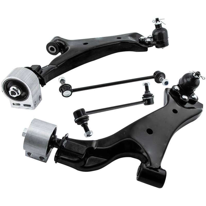 MINJKL Lenker Radaufhängung Kompatibel Mit Chevrolet Für Equinox 2010 2011 2012 2013 2014 2015 2016 2017 Vordere Untere Querlenker Stabilisatorverbindungssatz Wishbone-Querlenker von MINJKL