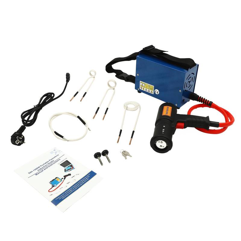 MINRS 1500W 110-220V Induktionsheizgerät kfz Hot Box Auto Beulen Reparatur Set PDR Auto lackierfreie Dellen Reparatur Werkzeug Auto Body Dent Paintless Repair Reparaturwerkzeug mit Werkzeugkasten von MINRS