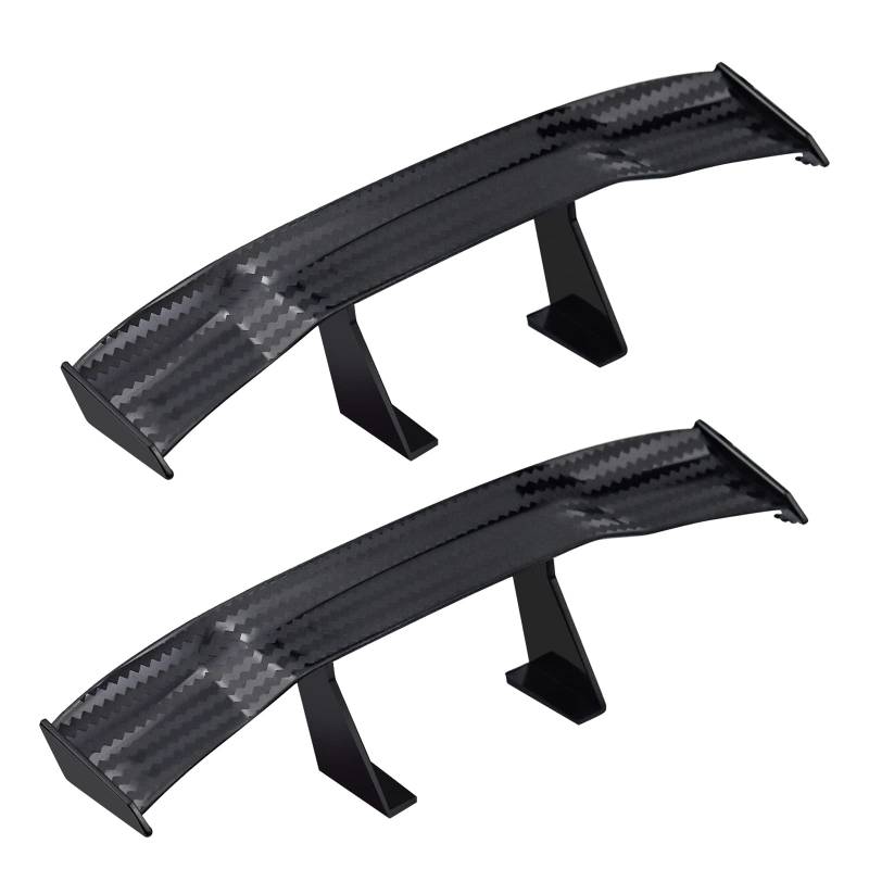 2 Stück Universal Auto Mini Spoiler Wing Auto Mini Heckspoiler Flügel Selbstklebende Auto Heckflügel-Dekoration für Alle Fahrzeugumbauten von MINSHUXI