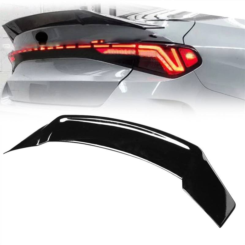 Car Rear Trunk Lip Boot Wing Lip Extension Tail Wing Decoration for Kia K5 LX LXS GT Ex 5Th Gen 2021-2022, MINZEEZ, Glossy Black von MINZEEZ