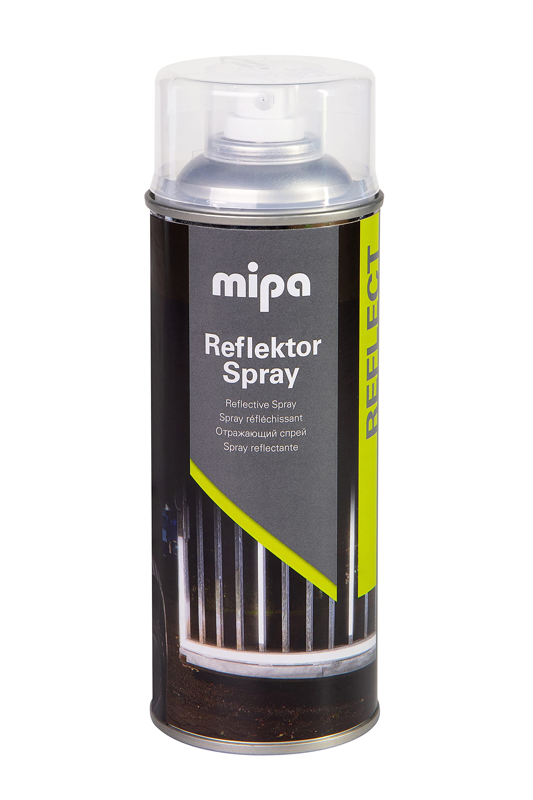 MIPA Reflektor Spray 400 ml Hohe Lichtreflektion bei Dunkelheit grau 682420000 von MIPA